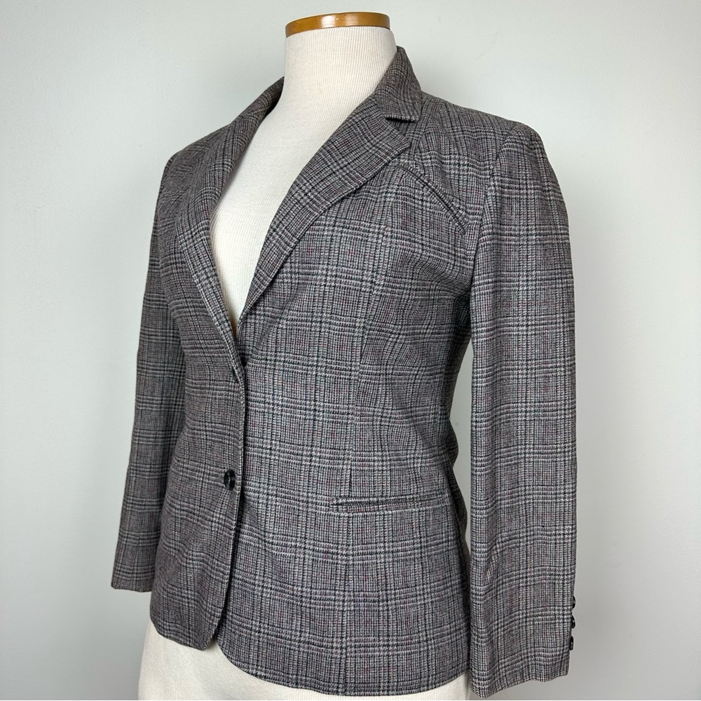 Vintage Plaid Blazer